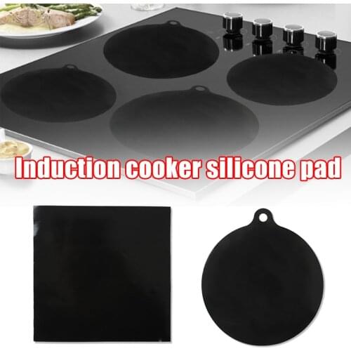 Hot Induction Cooktop Mat Protector Nonslip Silicone Heat Insulation Pad Cook Top Cover Reusable Cleaning Protection Pad