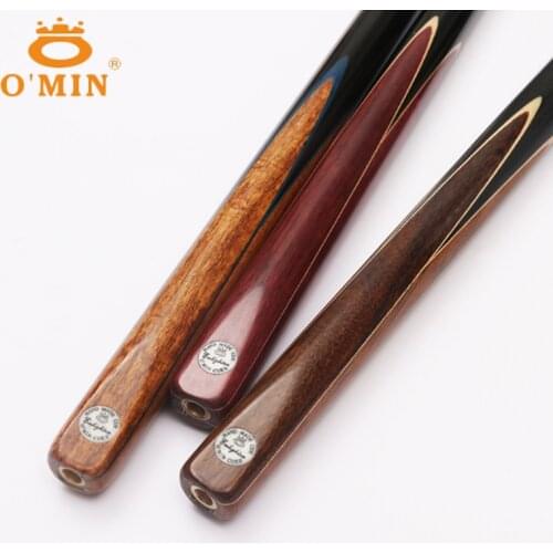 O'Min Enlighten Handmade 3/4 Snooker Cues Sticks With Snooker Cue Case Set A/B/C 9.8mm Tips China