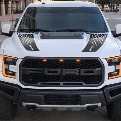 Hood Sticker Car Covers Vinyl Racing Head Car Sticker Accessories Vehicle Sport Decal For Ford Raptor F150