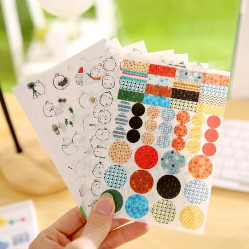 1set Mobile phone stickers around the hands of the North Korea Cute Bunny Bunny stickers creative DIY hand diary decoration