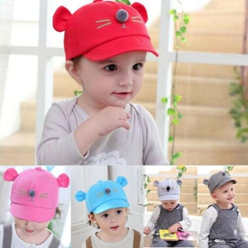 Newborn Toddler Kid Boy Girl Visor Baseball Cat 2020 New Fashion Ear Little Ear Cap Soft Warm Hat