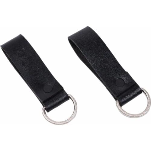 PAIR WW2 OF GERMAN ARMY BELT LOOP STRAPS LOOP LEATHER D-RING D RINGS High Quality Field Equipment WW2 Reproduction