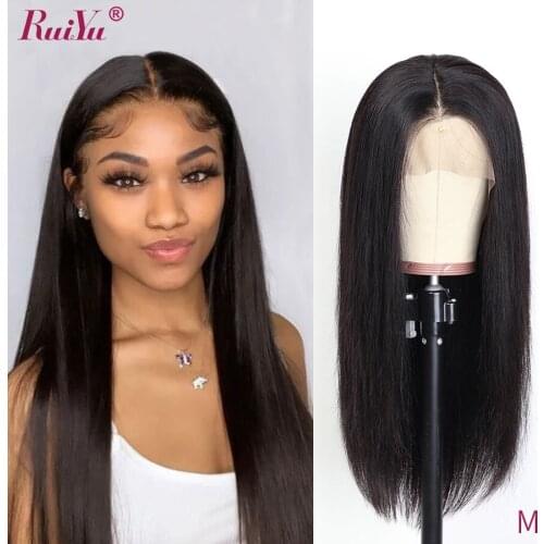 Straight Lace Front Wig For Women 250% Density Human Hair Wigs Pre Plucked Frontal Wigs Brazilian Human Hair Remy Hair RUIYU