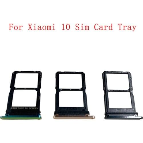 Memory MicroSD Card SIM Card Tray Parts SIM Card Slot Holder For Xiaomi Mi 10 5G Replacement Parts