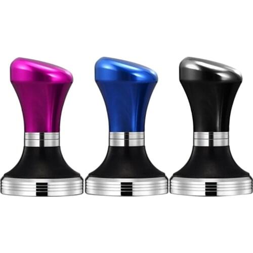 Coffee Tamper 58mm Espresso Tamper with Flat Stainless Steel Base Coffee Press