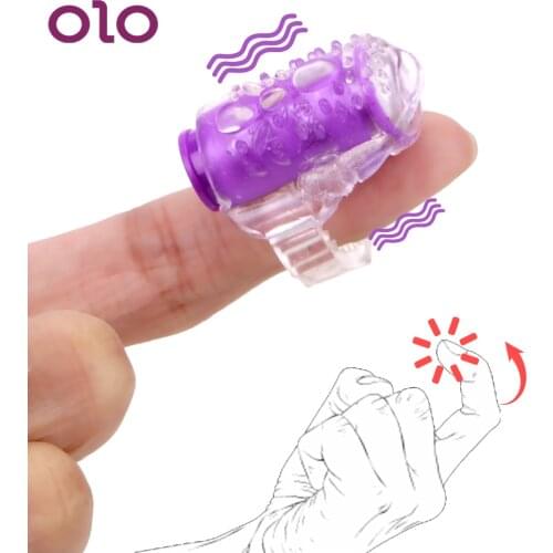 OLO G-spot Vibrator Mini Finger Vibrators Clitoris Stimulator Masturbation Oral Licking Adult Products Sex Toys For Women