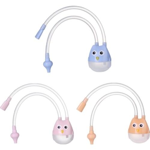 Newborn Baby Nasal Aspirator Mouth Suction Type Nasal Absorption Cleaner for Infant Anti-reflux Silicone Booger Suction Pipe