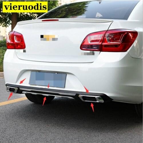 For Chevrolet Cruze Rear spoiler ABS Rear Bumper Diffuser Bumpers Protector For Cruze Body kit bumper rear lip rear spoiler 2015