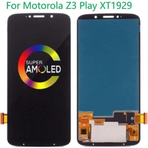 Original AMOLED 6.01" For Motorola Z3 Play XT1929 LCD Display Screen Panel Assembly Moto Z3 Play Display LCD Touch Screen