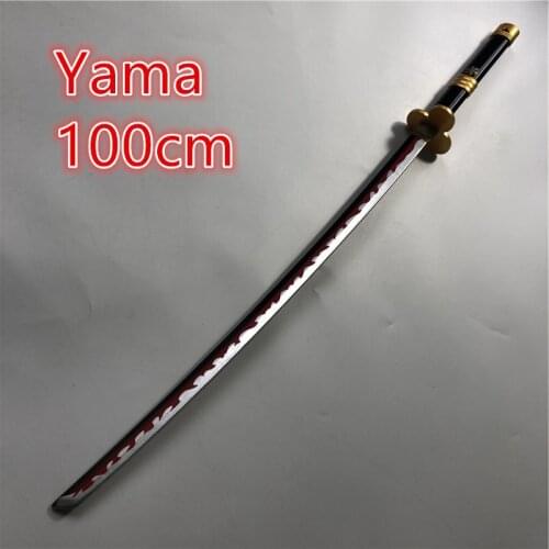1:1 SSR Cosplay Yama magic sword Weapon Armed Katana Espada Wood Ninja Knife Samurai Sword Prop Toys For Teens 100cm