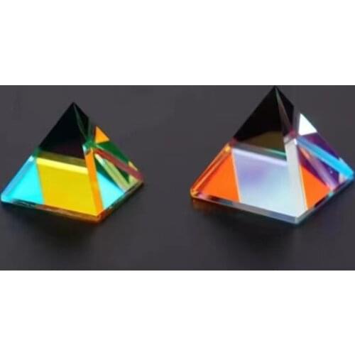 20*20*20mm Optical Pyramid Crystal Prism Photography Mini House Shape Prism lens