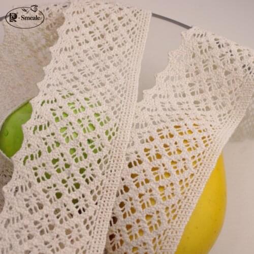 5-10 Yayd/Lot 6.5cm Diy Handmade Clothes Accessories Lace Trim Embroidery Gauze Laciness Fabric Free Shipping RS207