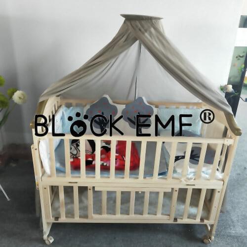 Anti radiation mosquito net for crib bed to protection baby