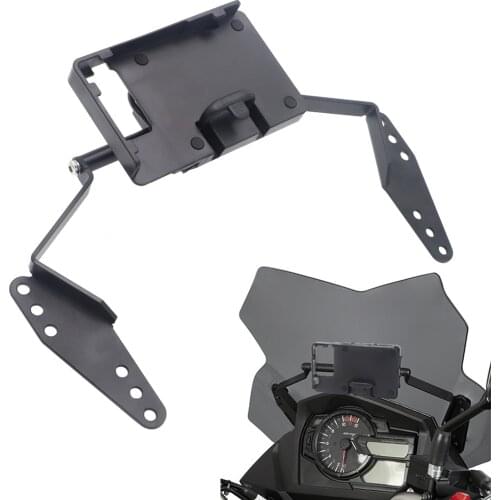 Windscren Bracket Mount Smartphone GPS Holder For Suzuki DL 650 V-Strom vstrom 650 2017 2018 2019