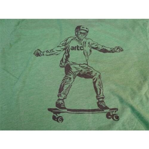 Artc Shae Mcgee Skateboarding T Shirt Green Xl H0
