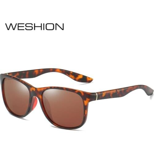 WESHION Classic Polarized Men Sunglasses Women Brand Designer Square Sport Eyewear Outside Driving Shades Polaroid Oculos De Sol