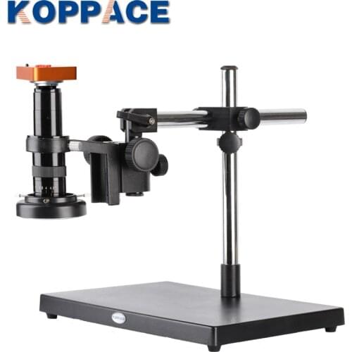 KOPPACE 17X-216X 21 Million Pixel HDMI Monocular Microscope 0.7X-4.5X Zoom lens Mobile Phone Repair Electron Microscope