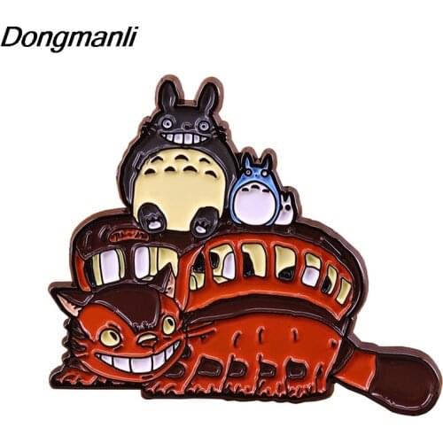 LT299 Anime Icons Manga Cat Hard Enamel Pin Badge Backpack Collar Lapel Jewelry Friends Birthday Gifts