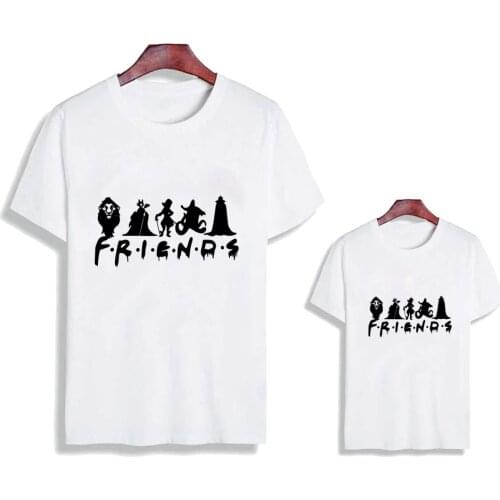 Maleficent Disney Princess Family Matching T Shirts Friends Letter Printed Cute Cartoon Baby Kids Children Clothes Family Look