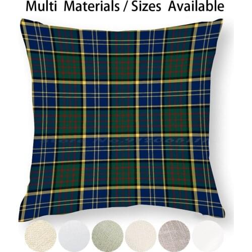 Clan Macmillan Hunting Tartan Pillow Case Throw Pillow Cover Cotton Linen Flax Clan Macmillan Hunting Tartan Scottish Pattern