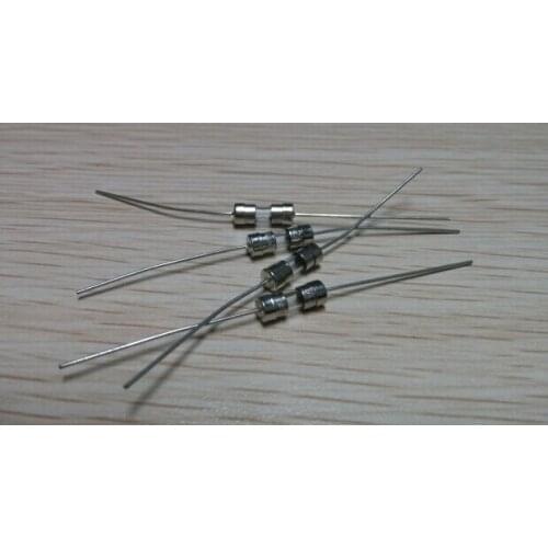 NIUKETAT 5pcs 3.6*10mm T5A 250V slow Axial fuse Glass Tube with lead wire 3.6*10 T5A 250V slow fuse New and original