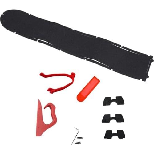 Electric Scooter Bottom Battery Cover Waterproof Seal with Hook Shock Absorber Damping Damping Meter Silicone Sleeve Red