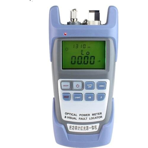 New Original Free Shipping All-in-one PC Fiber Optic Power Meter with 10km Laser Source Visual Fault Locator 10mw Power Meter