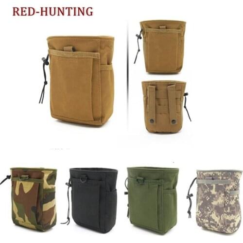 Hunting Gear Dump Pouch Magazine Recycle Pouch Ammo Bags Airsoft Military Accessories Molle System Drop Pouch
