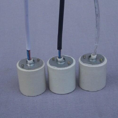 2pieces/lot E27 ceramic Socket Lampholder with 2x0.75mm2(18AWG) sheath cable for dinning room pendant lamp