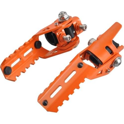 Highway Front Foot Pegs Footrests For BMW R1200GS LC 2013-2017 for Pipes Triumph for Tiger Explorer Clamps 25mm