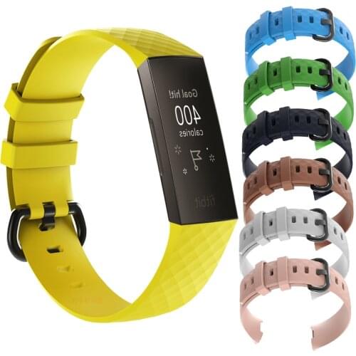 Durable Bracelet Accessories Wrist Band straps for Fitbit Charge 3 strap for Fitbit Charge 4 Watch Silicone belt Fit Bit Charge3