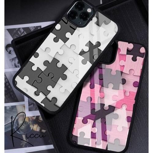 Fun Puzzles Phone Case Rubber for iPhone 12 11 Pro Max XS 8 7 6 6S Plus X 5S SE 2020 XR 12 Mini case
