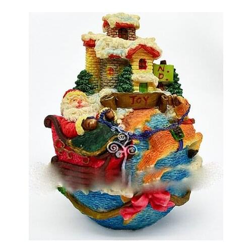 Silicone Mold 3D Globe Soap Candle Molds Christmas Santa Mould Chocolate Mold Rubber PRZY 001 HOT SALE Christmas Eco-friendly