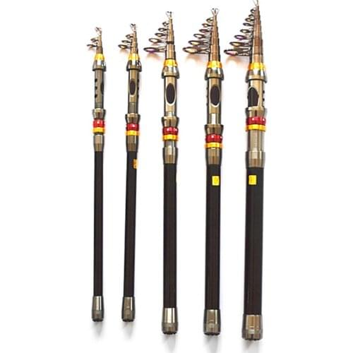 1.8/2.1/2.4/2.7/3.0/3.3/3.6m Carbon Fiber Telescopic Sea Fishing Rod Pole Tackle
