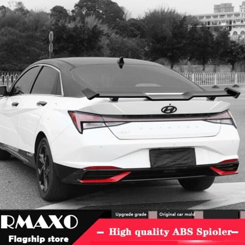 For HYUNDAI Elantra Universal TF Spoiler 2019-2021 Elantra Spoiler ABS plastic Material Car Rear Wing Color Rear Spoiler