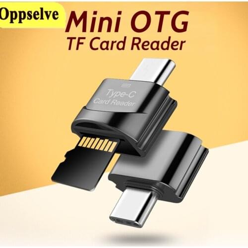 USB Type-c TF Card Reader Mini OTG Adapter for Samsung Macbook Huawei Cute Micro USB To Micro-SD TF Adapter for Xiaomi Laptop