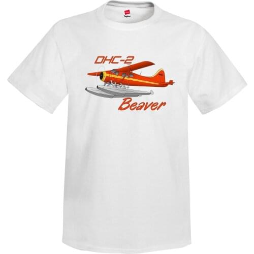 Hip Hop Novelty T Shirts MenS Brand Clothing De Havilland DHC-2 Beaver Airplane T-Shirt - Personalized with Your Tee Shirt