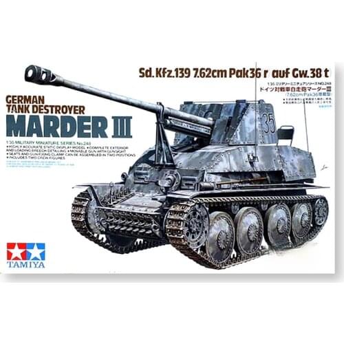 1/35 Tamiya Assembly Model German Weasel Tank Series Marder 3/1A2 Collection Plastic Building Painting Model Toys