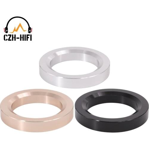 1PC 60mm CNC Machined Aluminum Round Decorating Base Ring Circle Washer For Vintage KT88 Vacuum Tube Amplifier DIY HiFi