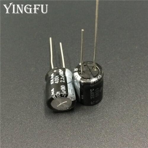 10pcs 2.2uF 400V Japan ELNA RJ3 Series 10x12.5mm 400V2.2uF Audio grade capacitor
