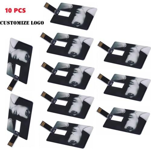 10 Pics Free Logo) Customized Logo 16G Pendrive High Speed USB Stick Pen Drive 8G Flash Drive USB For Commerce Negotiation Gift