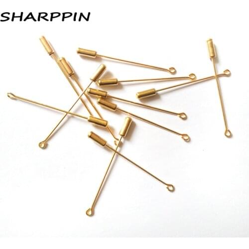 Wholesale 100PCS Brooch Pins Hijab Muslim Brooches Wholesale DIY Pins 5CM Women Safety Scarf Hijab Pins