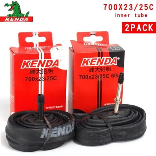 2PCS Kenda Bicycle Inner Tube 700X23/25C American valve French valve 700C Cycling Mountain Bike Butyl Rubber Tire parts