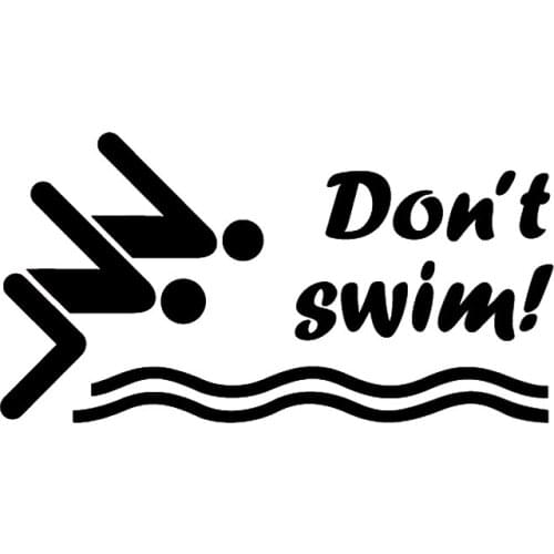 20*10.5cm Swimming Athlete Jumping Vinyl Decals Funny Car Window Bumper Novelty JDM Drift Vinyl Decal Sticker