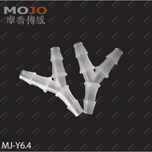 2020 Free shipping!(50pcs/Lots) MJ-Y6.4 1/4" PP Three way connectors 6.4mm Y type pipe fitting