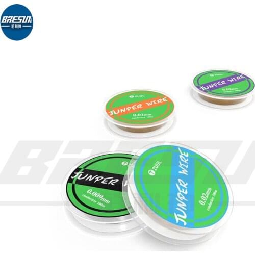 2UUL Ultrafine Jumper Wire 100m,FX-001 0.01mm FX-0009 0.009mm FX-002 0.02mm conductive/FX-002A 0.02mm insulative
