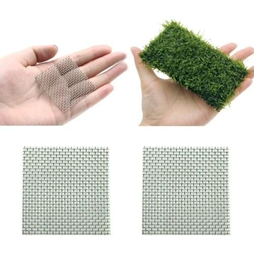5Pcs 8cmx8cm Aquarium Fish Tank Stainless Steel Wire Mesh Pad Plant Moss Net Planted Tank