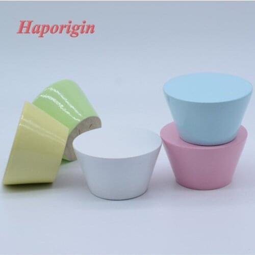 5x Wooden Kitchen Cabinet Drawer Knobs Cupboard Handles Kids Closet Cabinet Furniture Wardrobe Shoes Box Wood Pulls Haporigin