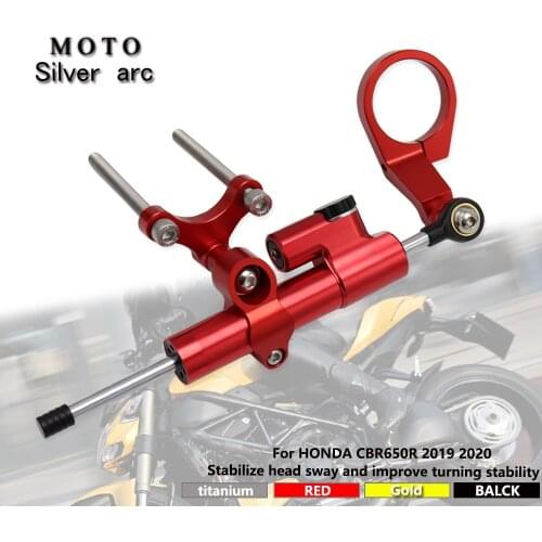 Motorcycle CNC Aluminum Steering Stabilize Damper Mounting Bracket Kit FOR HONDA CBR650R 2019 2020 CBR650 R