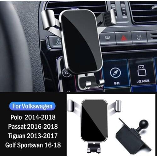 Car Mobile Phone Holder Stand Bracket For Volkswagen VW Polo Passat Tiguan Golf Sportsvan 2013 2014 2016 2018 Car Accessories